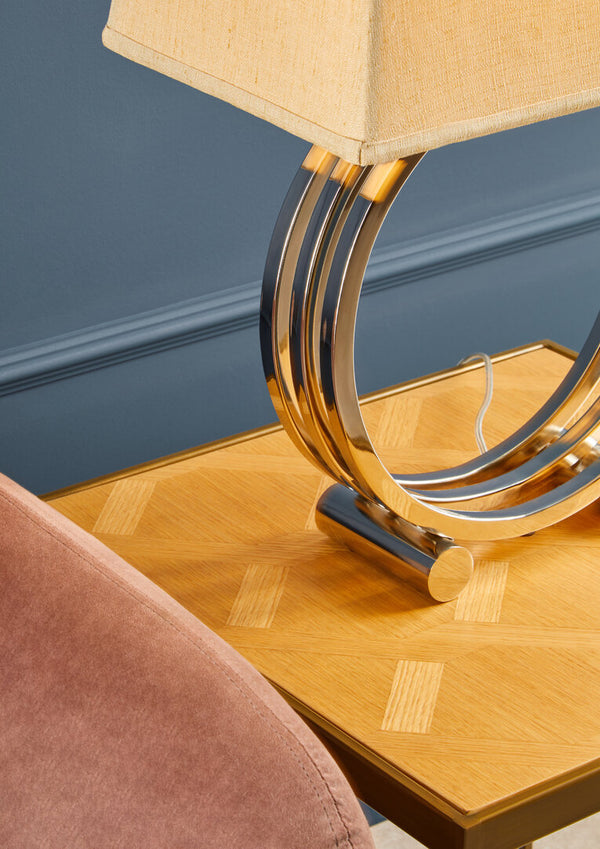 Grenoble Large Oak Veneer Side Table detail image – Xshowhome furniture