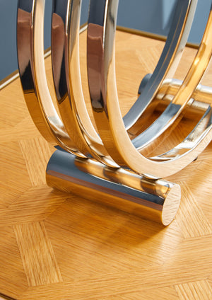 Grenoble Large Oak Veneer Side Table detail image – Xshowhome furniture