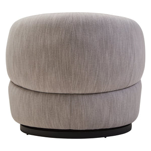 Bordo Textured Grey Curved Swivel Chair detail image – Xshowhome furniture