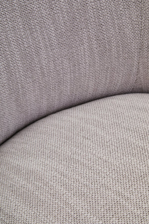 Bordo Textured Grey Curved Swivel Chair detail image – Xshowhome furniture