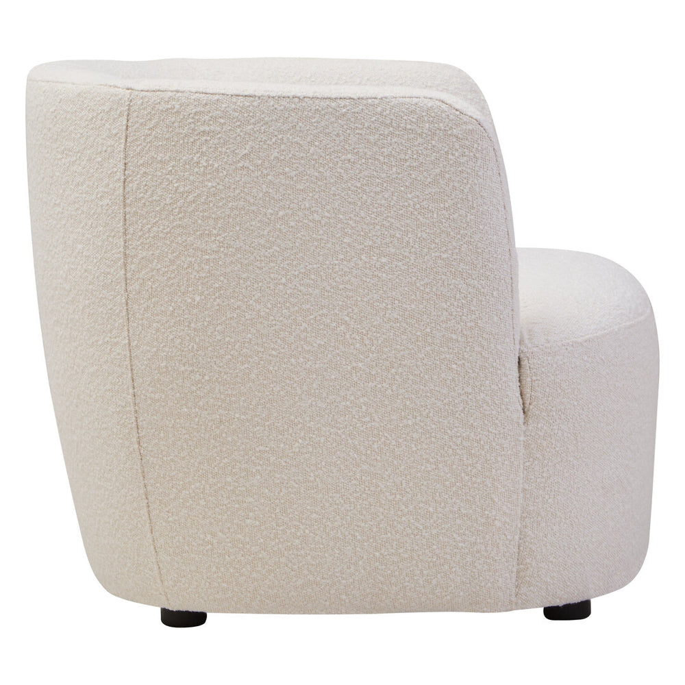 Bruge Textured Cream Curved Chair – Xshowhome furniture