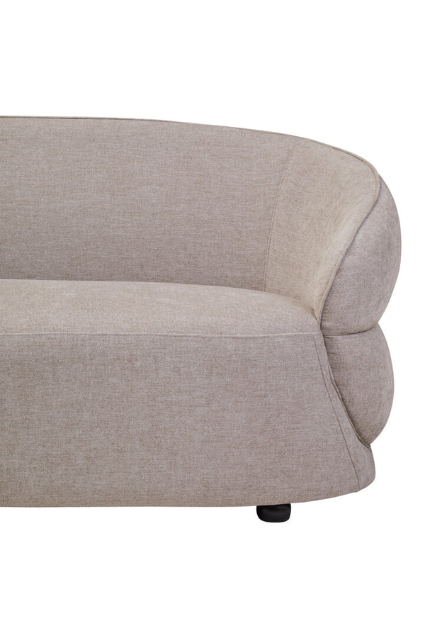Daphne Taupe Chenille Three Seater Sofa detail image – Xshowhome furniture