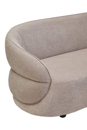Daphne Taupe Chenille Three Seater Sofa detail image – Xshowhome furniture