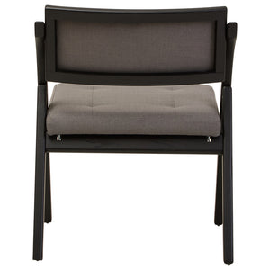 Cebu Grey and Black Elm Wood Folding Chair detail image – Xshowhome furniture
