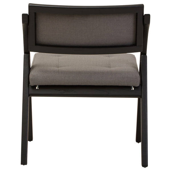 Cebu Grey and Black Elm Wood Folding Chair detail image – Xshowhome furniture