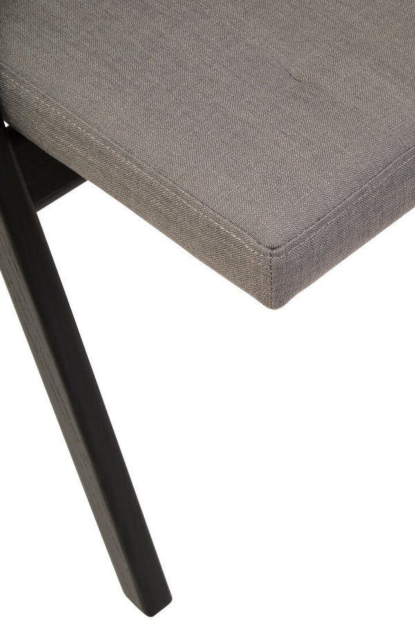 Cebu Grey and Black Elm Wood Folding Chair detail image – Xshowhome furniture