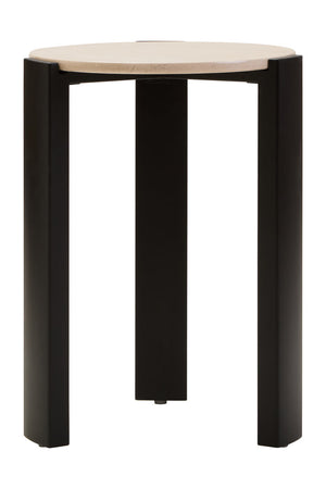 Palermo Cream Marble Top Round Side Table detail image – Xshowhome furniture