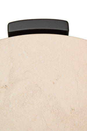 Palermo Cream Marble Top Round Side Table detail image – Xshowhome furniture