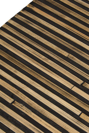 Bambusa Bamboo Inlay Curved Console Table detail image – Xshowhome furniture