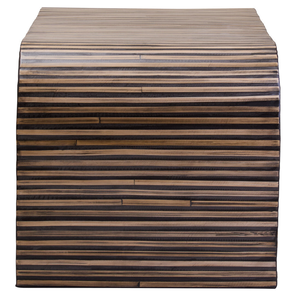 Bambusa Bamboo Inlay Curved Coffee Table – Xshowhome furniture