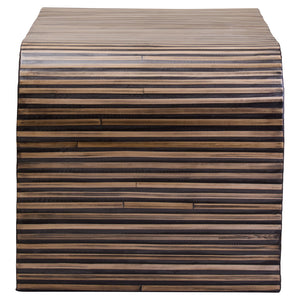 Bambusa Bamboo Inlay Curved Coffee Table – Xshowhome furniture