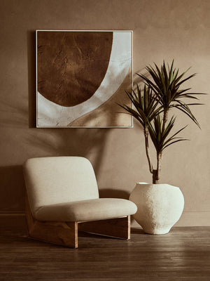 Kendari Hair on Leather and Teak Wood Square Stool detail image – Xshowhome furniture