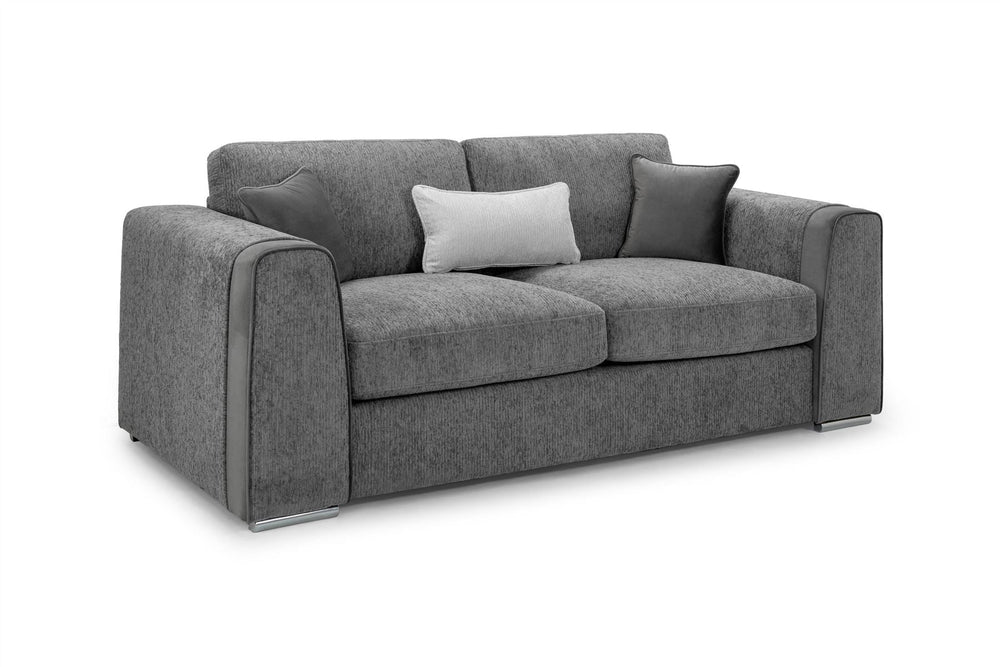 Naples Sofa Grey 3 Seater - Xshowhome