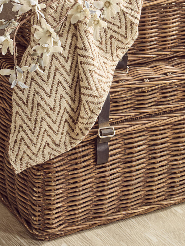 Argento Brown Rattan Storage Trunks- set of 2 detail image – Xshowhome furniture