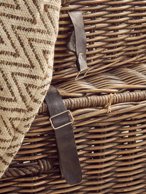 Argento Brown Rattan Storage Trunks -Set of 3 detail image – Xshowhome furniture