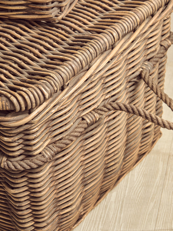 Argento Brown Rattan Storage Trunks -Set of 3 detail image – Xshowhome furniture