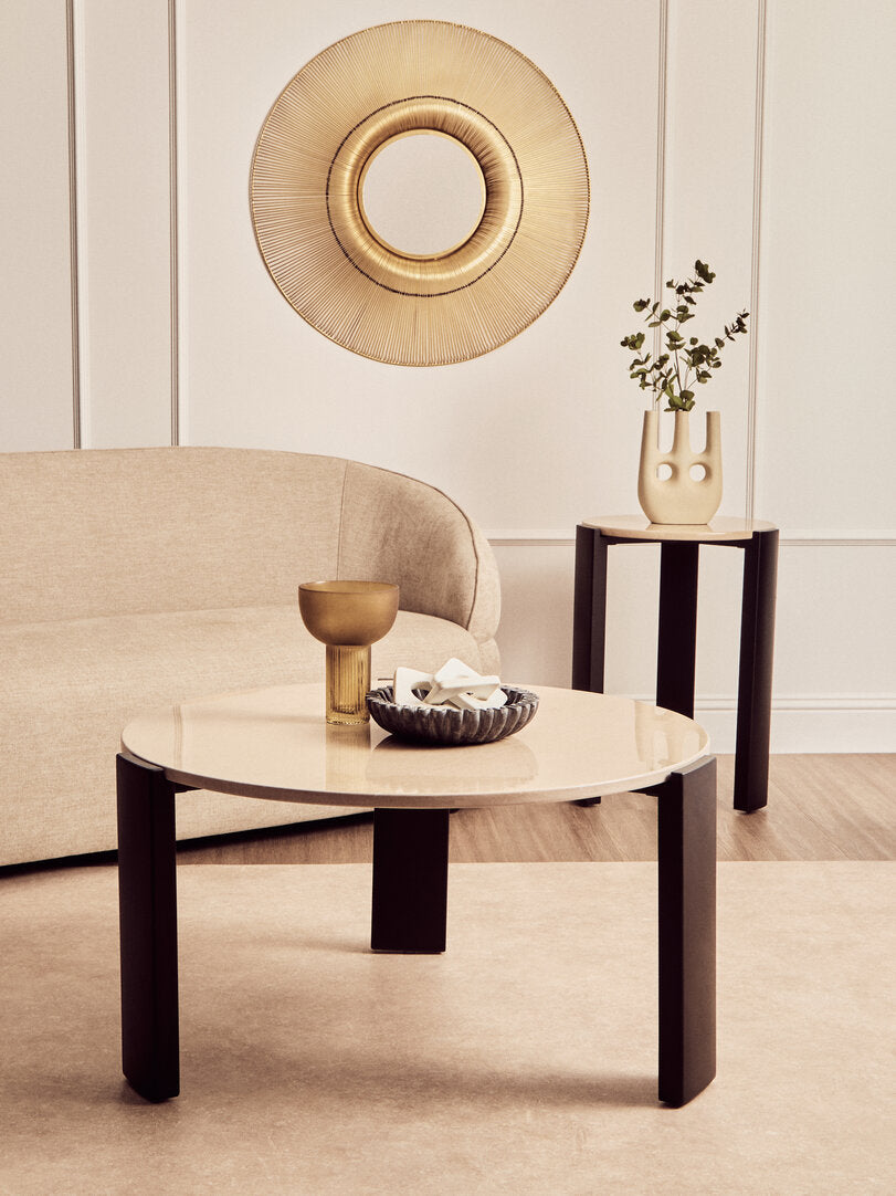 Palermo Cream Marble Top Round Side Table – Xshowhome furniture