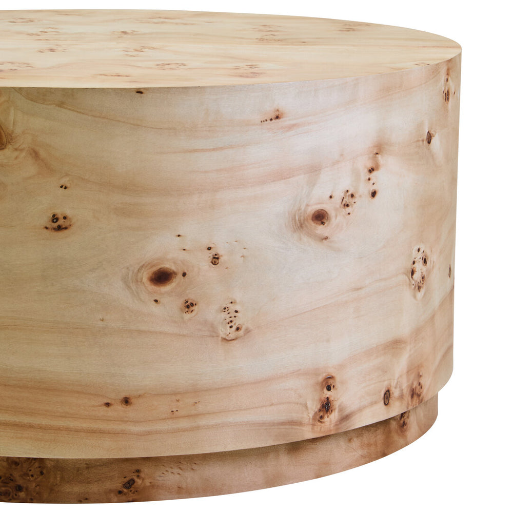 Mota Burl Wood Design Round Coffee Table – Xshowhome furniture