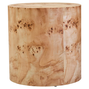 Mota Burl Wood Design Round Side Table – Xshowhome furniture