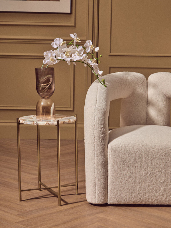 Vita Natural Agate Side Table detail image – Xshowhome furniture