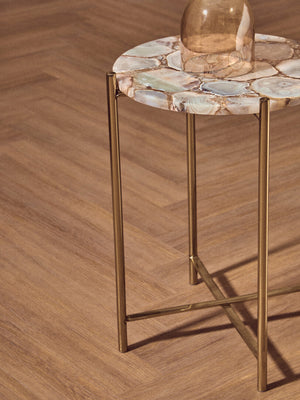 Vita Natural Agate Side Table detail image – Xshowhome furniture