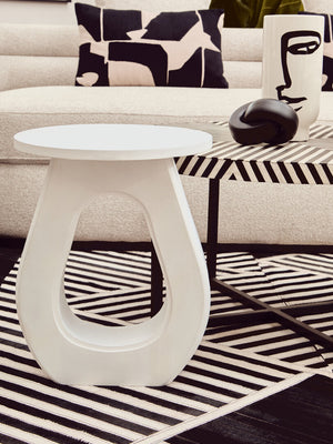 Boho Bone Inlay Coffee Table with Metal Legs detail image – Xshowhome furniture