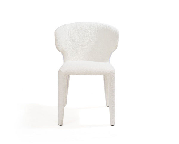 Vela Dining Chair - Chex Polar Bouclé - Tommy Franks