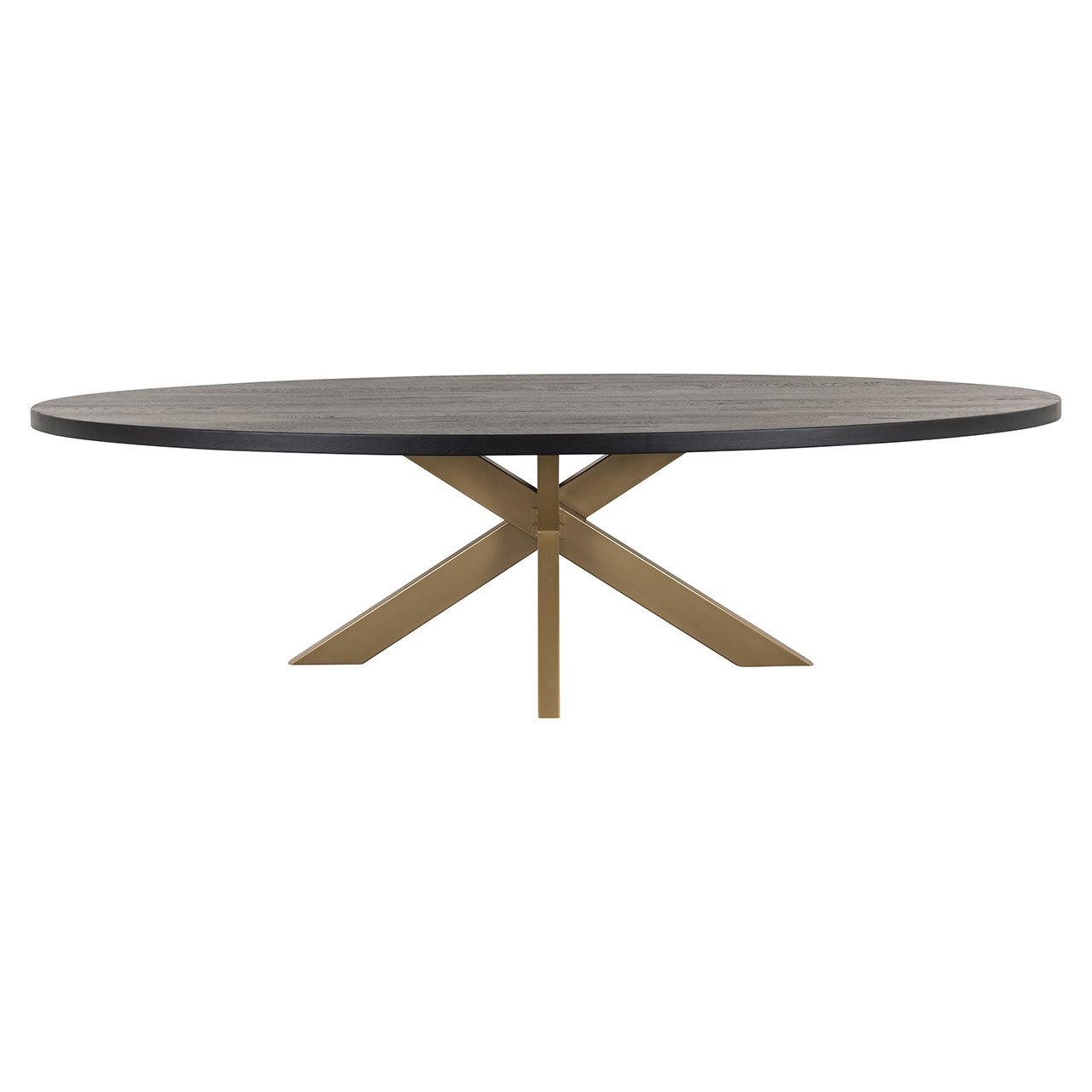 Dining table Watson 235 incl. spider leg gold (Black)- Richmond Interiors