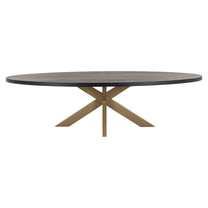 Dining table Watson 235 incl. spider leg gold (Black)- Richmond Interiors