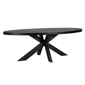Dining table Watson 300 incl. spider leg black (Black)