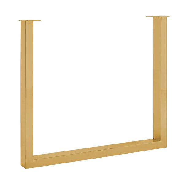 Dining table set U-Leg gold (Gold)