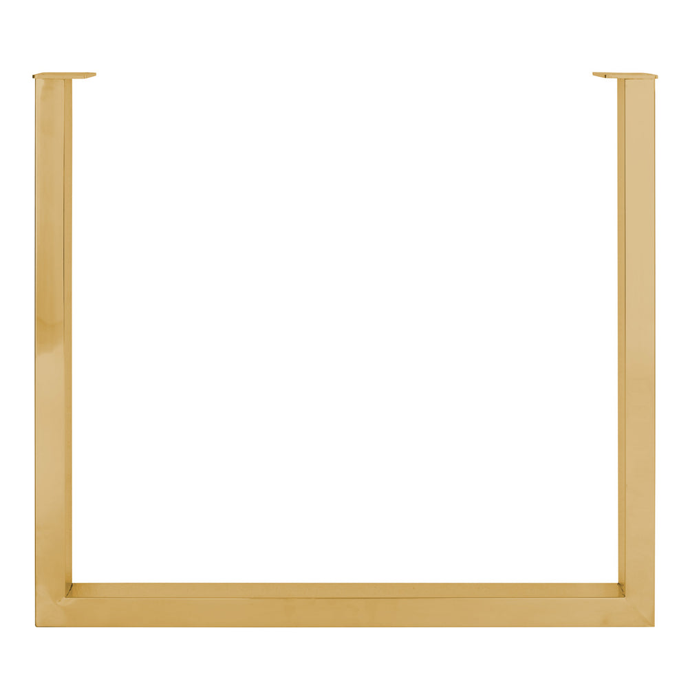 Dining table set U-Leg gold (Gold)