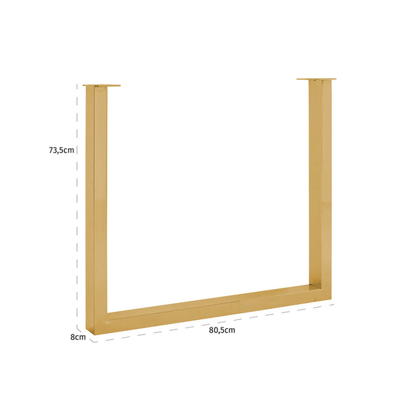 Dining Table Set U – Leg Gold (gold) – Richmond Interiors