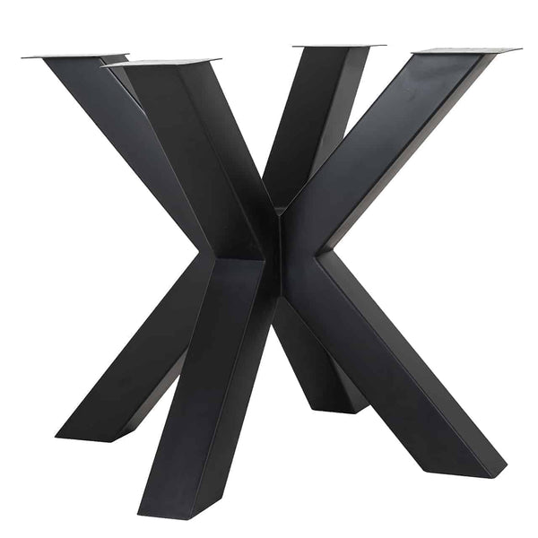 Dining table X-leg Bodhi black