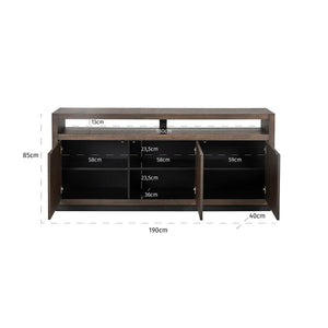 Sideboard Oakura 3 – Doors (brown) – Richmond Interiors