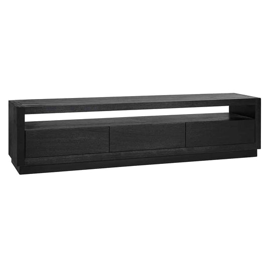 TV cabinet Oakura 3-drawers (Black)