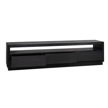 TV cabinet Oakura 3-drawers (Black)