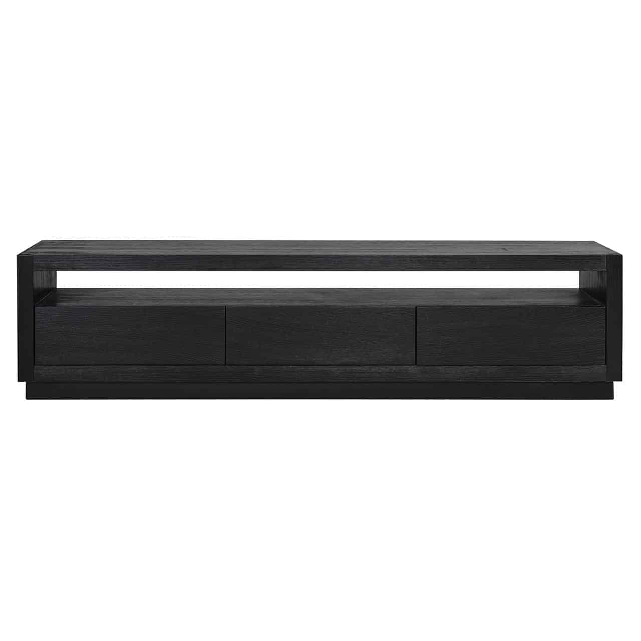 TV cabinet Oakura 3-drawers (Black)