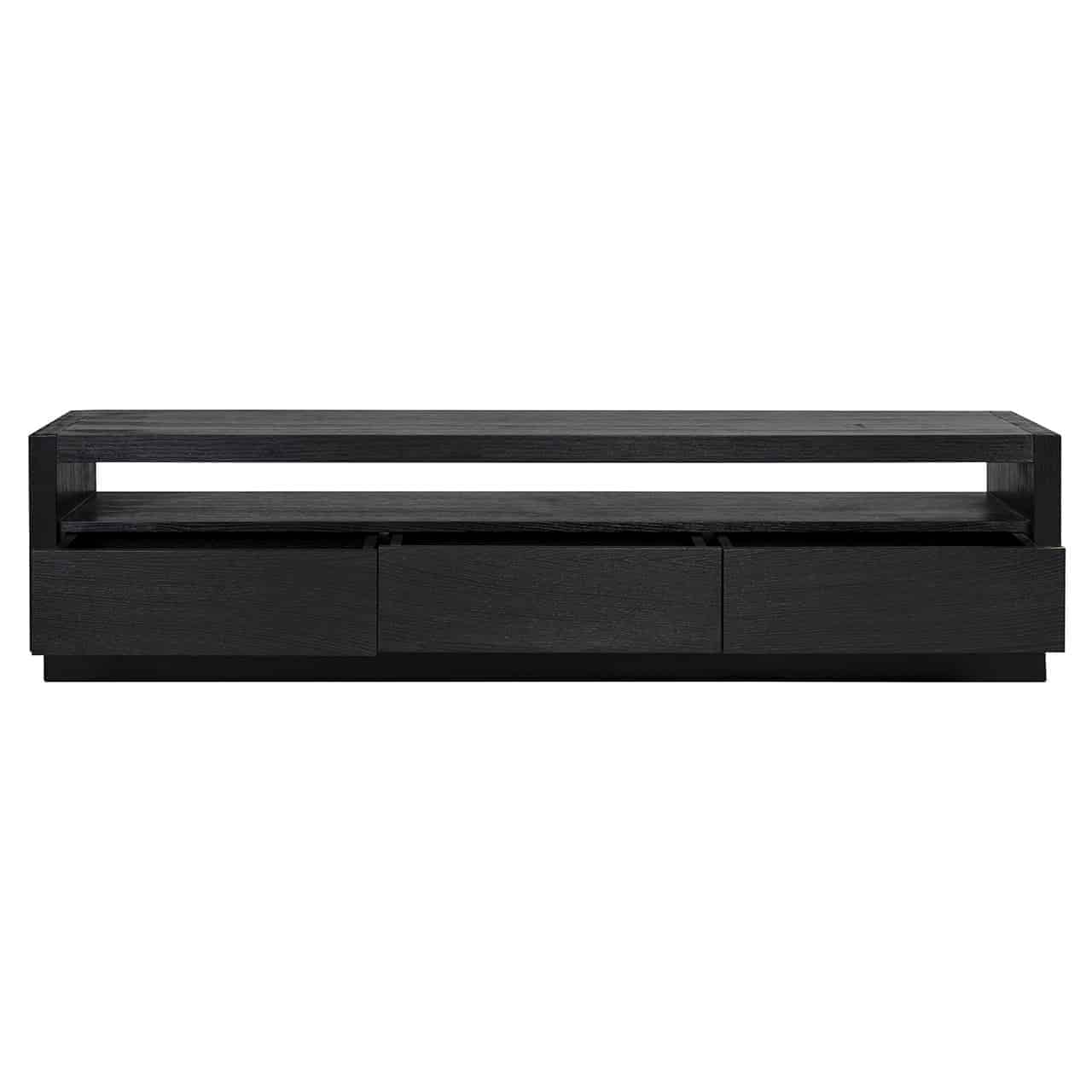 TV cabinet Oakura 3-drawers (Black)