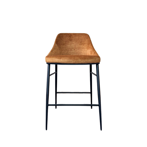 Vai Barstool - Bella Velour Amber - Tommy Franks