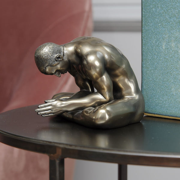 Keswick Meditating Man Sculpture by Libra, image 3