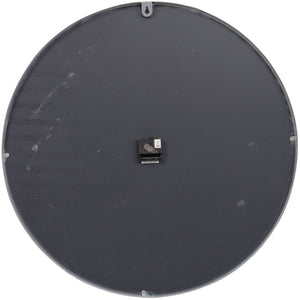 Grey Framed Beaded Mirrored Round Clock by Libra, image 2