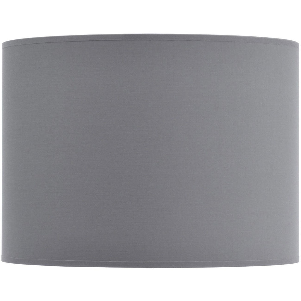Grey and Silver Lined Drum Lampshade 14 Inch by Libra