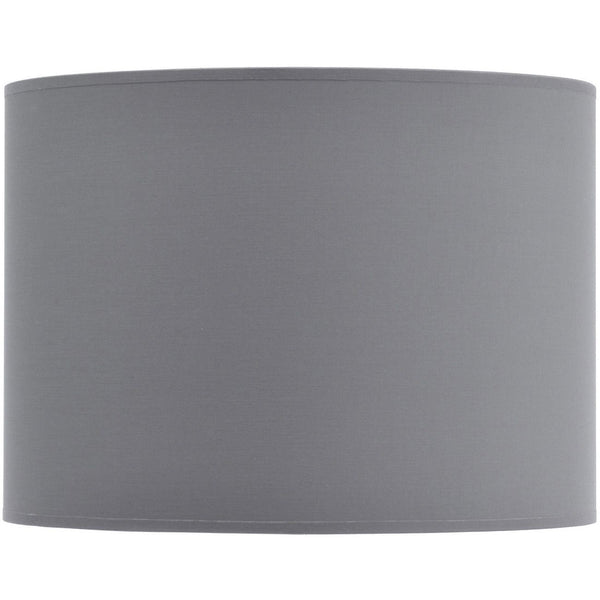 Grey and Silver Lined Drum Lampshade 14 Inch by Libra