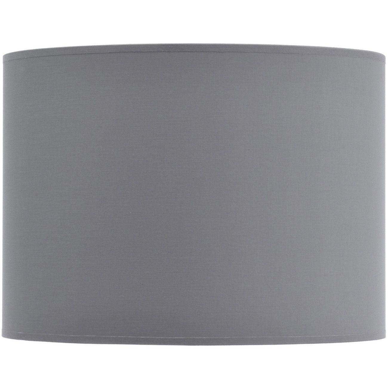Grey and Silver Lined Drum 14" Lampshade