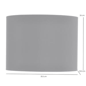 Black and Silver Lined Drum Lampshade 14 Inch by Libra, image 3