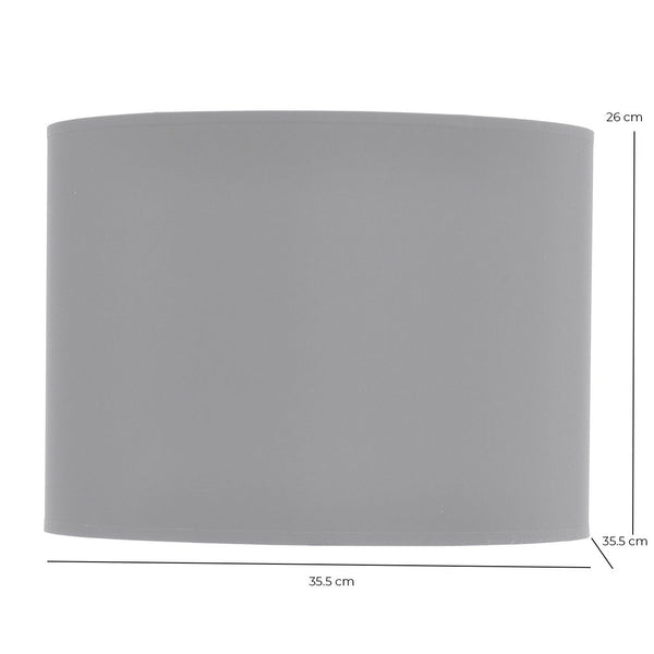 Black and Silver Lined Drum Lampshade 14 Inch by Libra, image 3