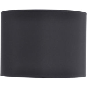 Black and Silver Lined Drum Lampshade 14 Inch by Libra