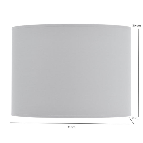 Grey and Silver Lined Drum Lampshade 16 Inch by Libra, image 4