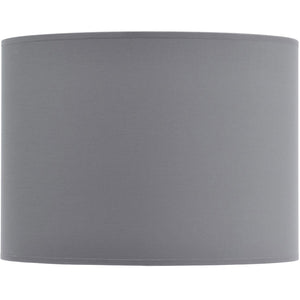 Grey and Silver Lined Drum Lampshade 16 Inch by Libra